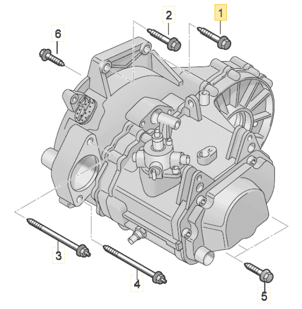 Boîte de vitesses Volkswagen Caddy 1.9 TDI reconstruite – Manuelle 5 vitesses – Réf. GQR