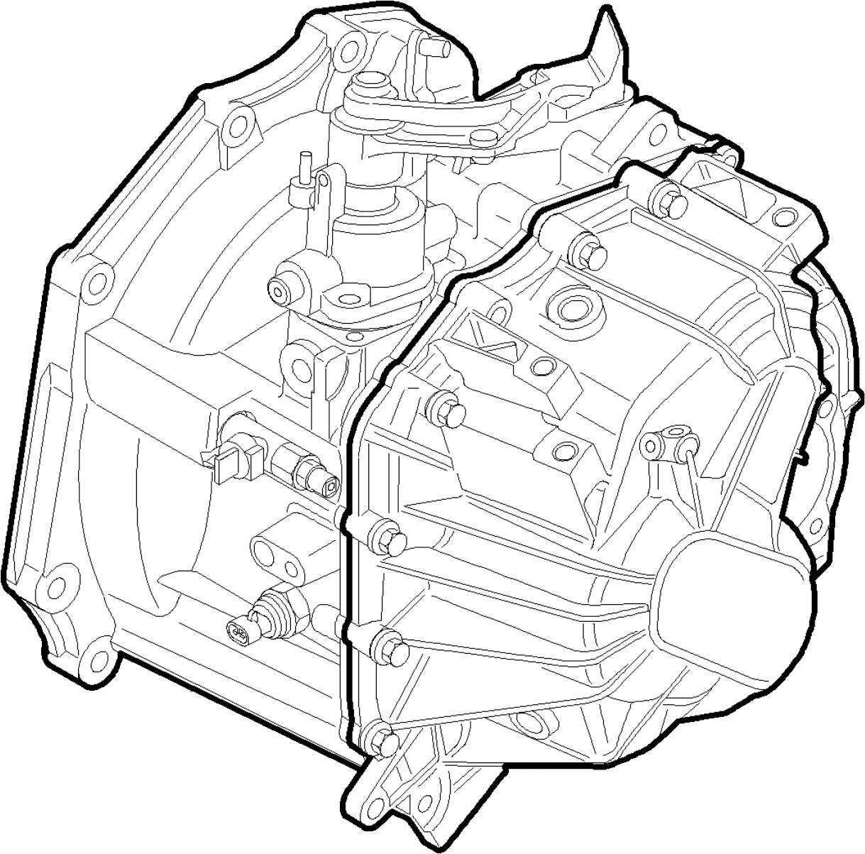 Boîte de vitesses Fiat Punto 1.9 JTD reconstruite – Manuelle 6 vitesses – Réf. 55556453