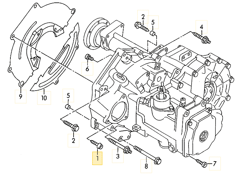Boîte de vitesses Volkswagen Transporter 2.4 TDI reconstruite – Manuelle 5 vitesses – Réf. CCY