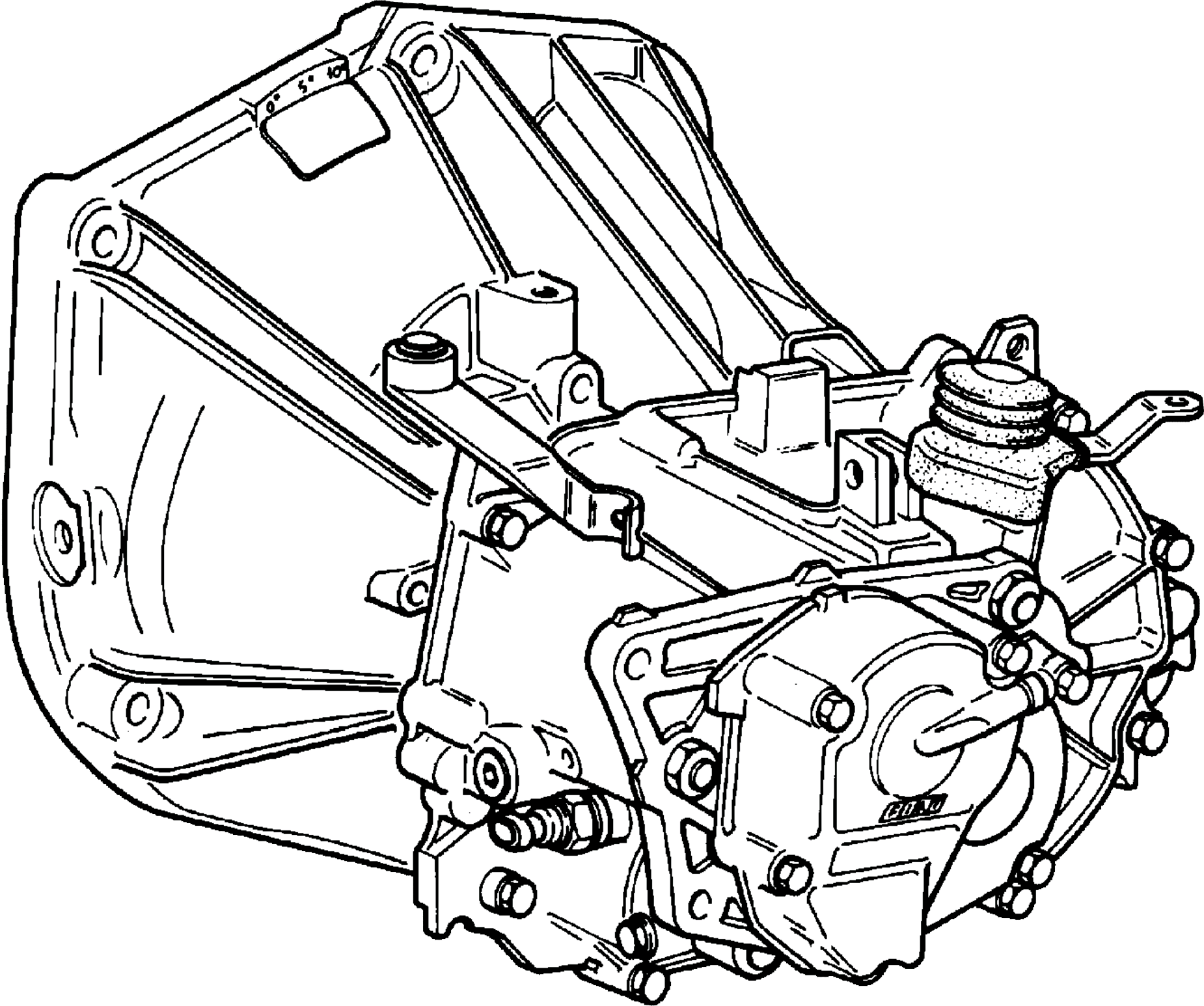Boîte de vitesses Fiat Uno 1.7 D reconstruite – Manuelle 5 vitesses – Réf. 7630165